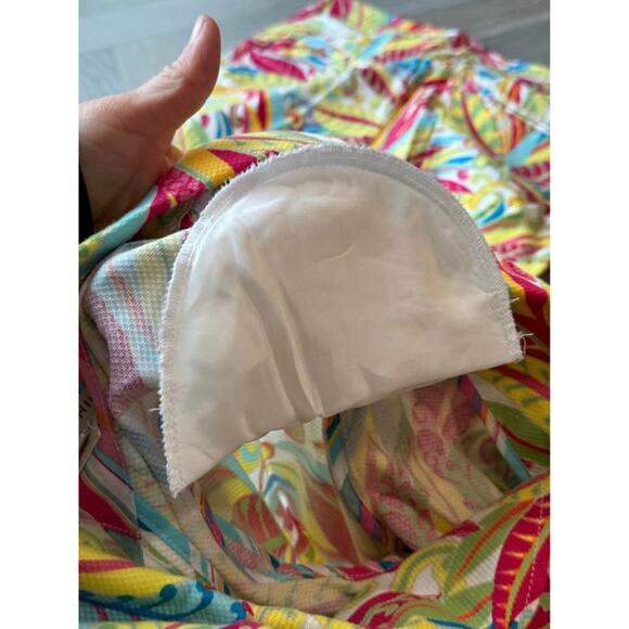 Tommy Hilfiger Tropical Floral Print Suit Set Jacket Pants Colorful Size 14 VTG - Picture 10 of 10